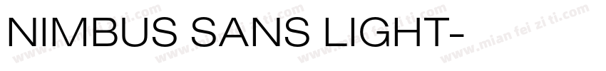 NIMBUS SANS LIGHT字体转换